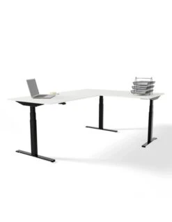 Bureau Ergonomique Assis-debout D’angle Adjust 3 Pieds
