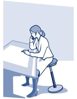 Siège Ergonomique Assis-debout Moizi 20 -Mobilier Sain siege assis debout moizi 20 6