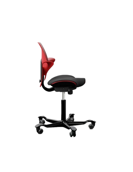 Siège Ergonomique Rouge Et Noir Capisco Puls 8020 4 Siège Ergonomique Rouge Et Noir Capisco Puls 8020 – Image 2